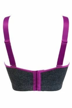 Energy Pulse Longline Underwired Lightly Padded Sp - Grey/Orchid -POUR MOI Sales 270744 20211206144400