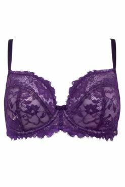 India Eyelash Lace Underwired Bra - Blackberry 10 India Eyelash Lace Underwired Bra - Blackberry -POUR MOI Sales 270775 20221117163200