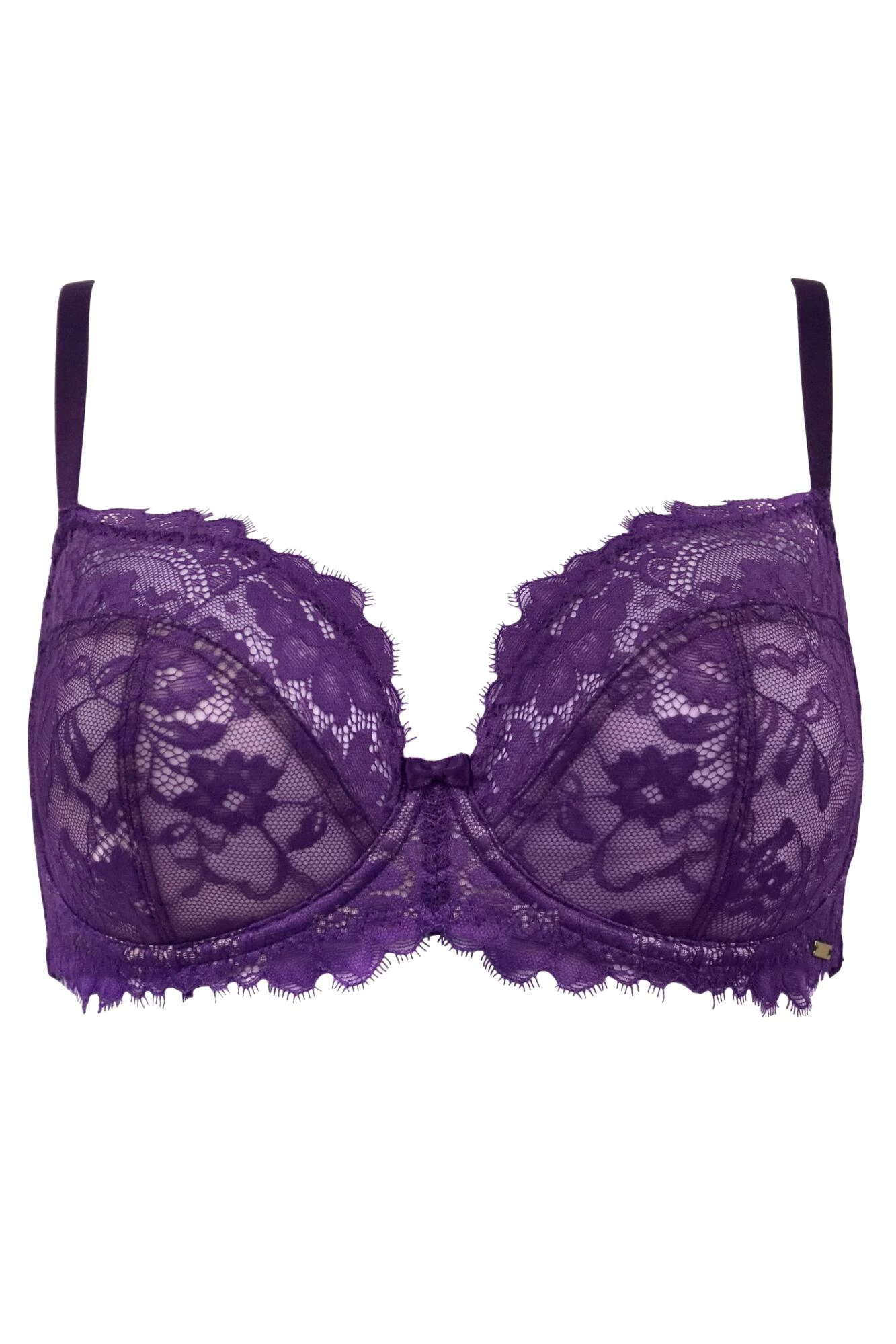 India Eyelash Lace Underwired Bra - Blackberry 5 India Eyelash Lace Underwired Bra - Blackberry - Image 5