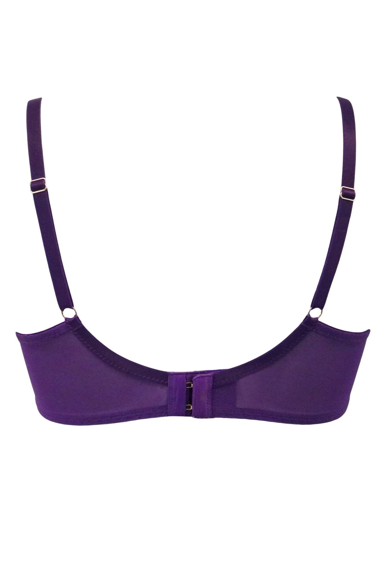 India Eyelash Lace Underwired Bra - Blackberry 6 India Eyelash Lace Underwired Bra - Blackberry - Image 6