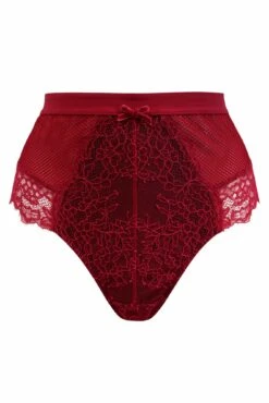 Dark Romance Deep Lace Up Brief - Red/Black 12 Dark Romance Deep Lace Up Brief - Red/Black -POUR MOI Sales 270848 20221111165200