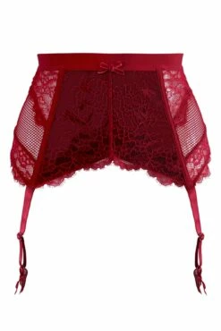 Dark Romance Deep Suspender - Red/Black -POUR MOI Sales 270888 20221111165400