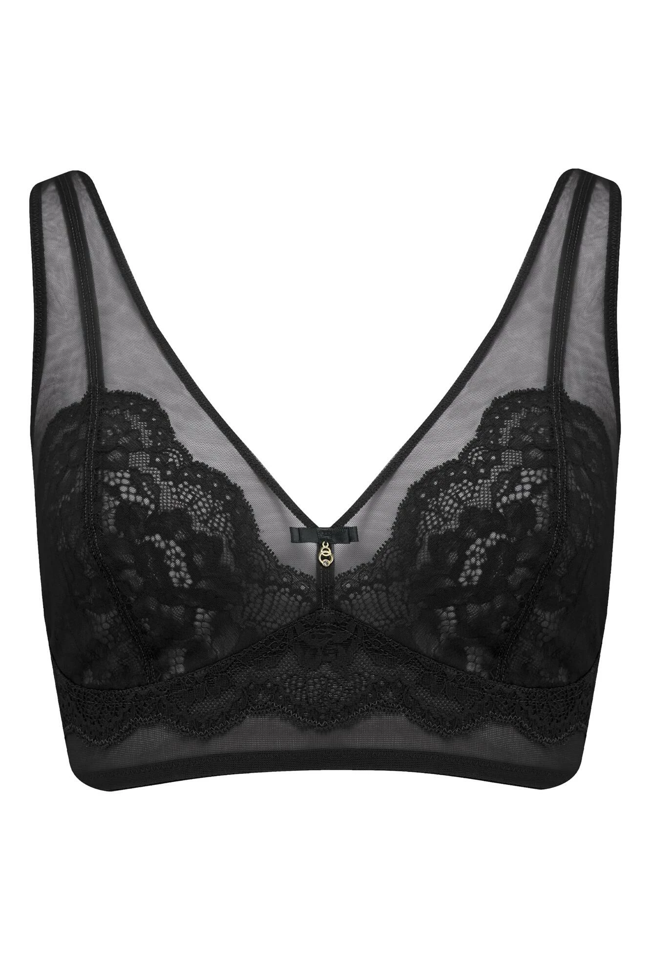 Milan DD+ Non Wired Bralette - Black 5 Milan DD+ Non Wired Bralette - Black - Image 5