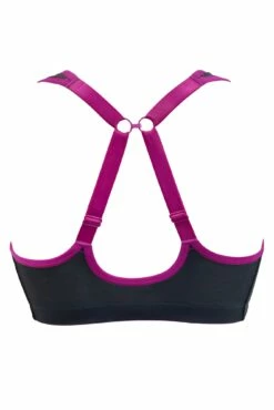 Energy Elevate Zip Front Lightly Padded Sports Bra - Grey/Orchid -POUR MOI Sales 272876 20211216153400