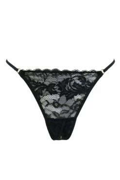 For Your Eyes Only Crotchless Thong - Black 6 For Your Eyes Only Crotchless Thong - Black -POUR MOI Sales 273406 20220712160800