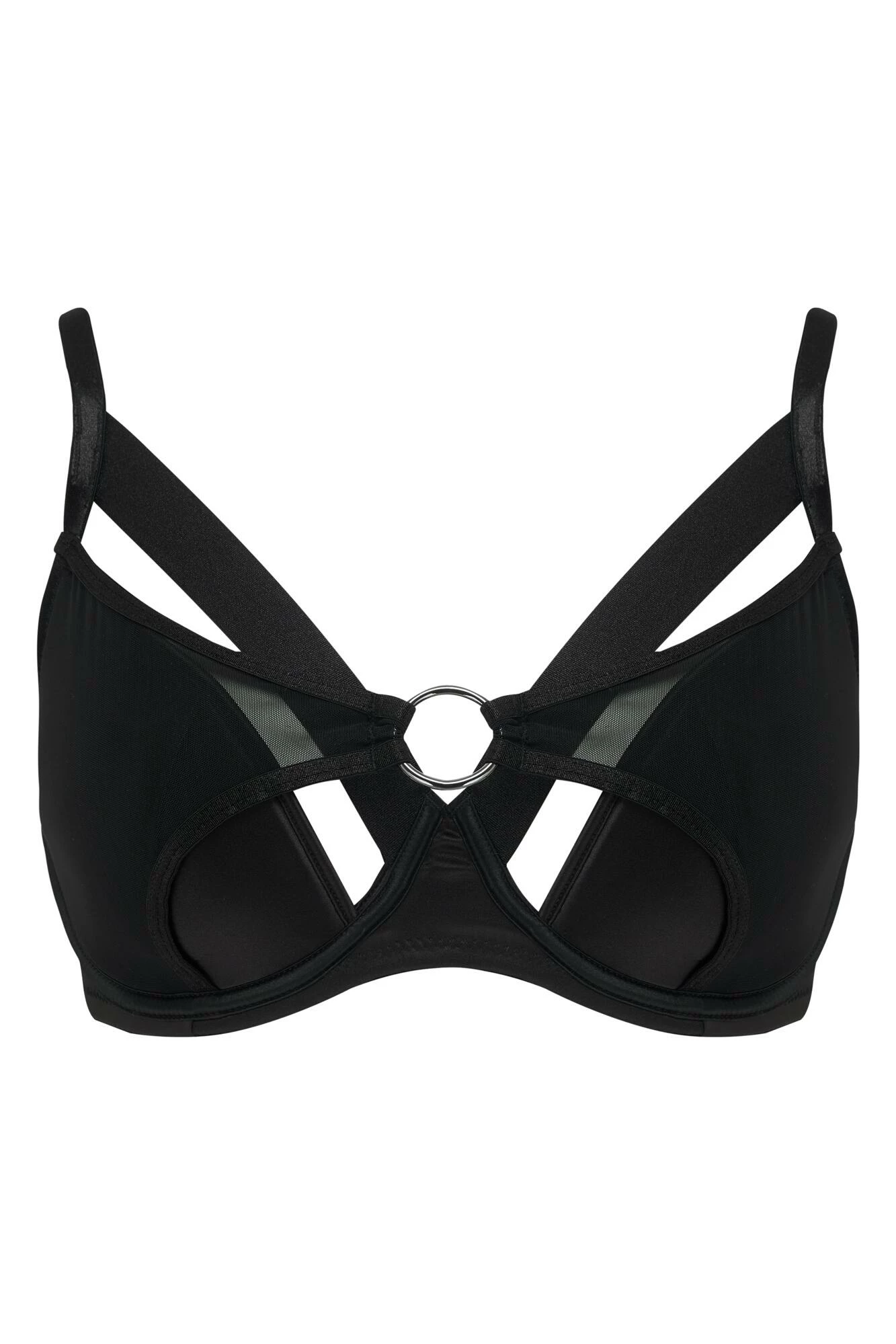 Obsessed Underwired Half Padded Bra - Black 5 Obsessed Underwired Half Padded Bra - Black - Image 5