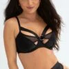 Obsessed Underwired Half Padded Bra - Black