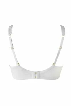 India Stripe Plunge Underwired Bra - White -POUR MOI Sales 281066 20220330145400