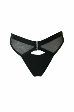 India Sheer And Opaque Brazilian Brief - Black -POUR MOI Sales 283375 20221118171800