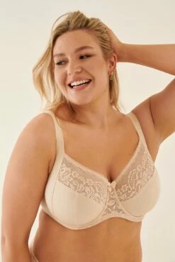 Aura Side Support Underwired Bra - Almond -POUR MOI Sales 283571 20230125162700