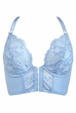 Opulence Front Fastening Underwired Bralette - Powder Blue/Cream 10 Opulence Front Fastening Underwired Bralette - Powder Blue/Cream -POUR MOI Sales 284101 20220426123100