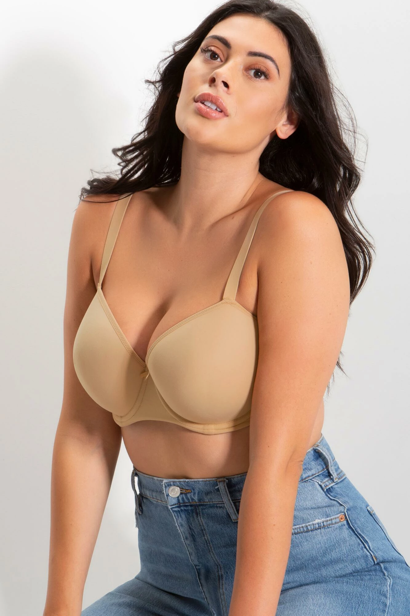 Definitions Balcony T Shirt Bra - Caramel 2 Definitions Balcony T Shirt Bra - Caramel - Image 2