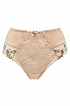 Sofia Emb Lace Embroidered Deep Brief - Latte -POUR MOI Sales 289514 20230602164900