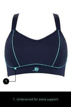 Energy Empower U/W Lightly Padded Convertible Spor - Navy/Aqua -POUR MOI Sales 290732 20220718130500