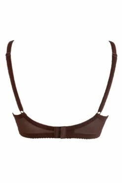 St Tropez Full Cup Bra - Chocolate/Red -POUR MOI Sales 293511 20230329154300