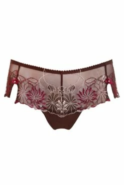 St Tropez Shorty - Chocolate/Red -POUR MOI Sales 293918 20230329154400
