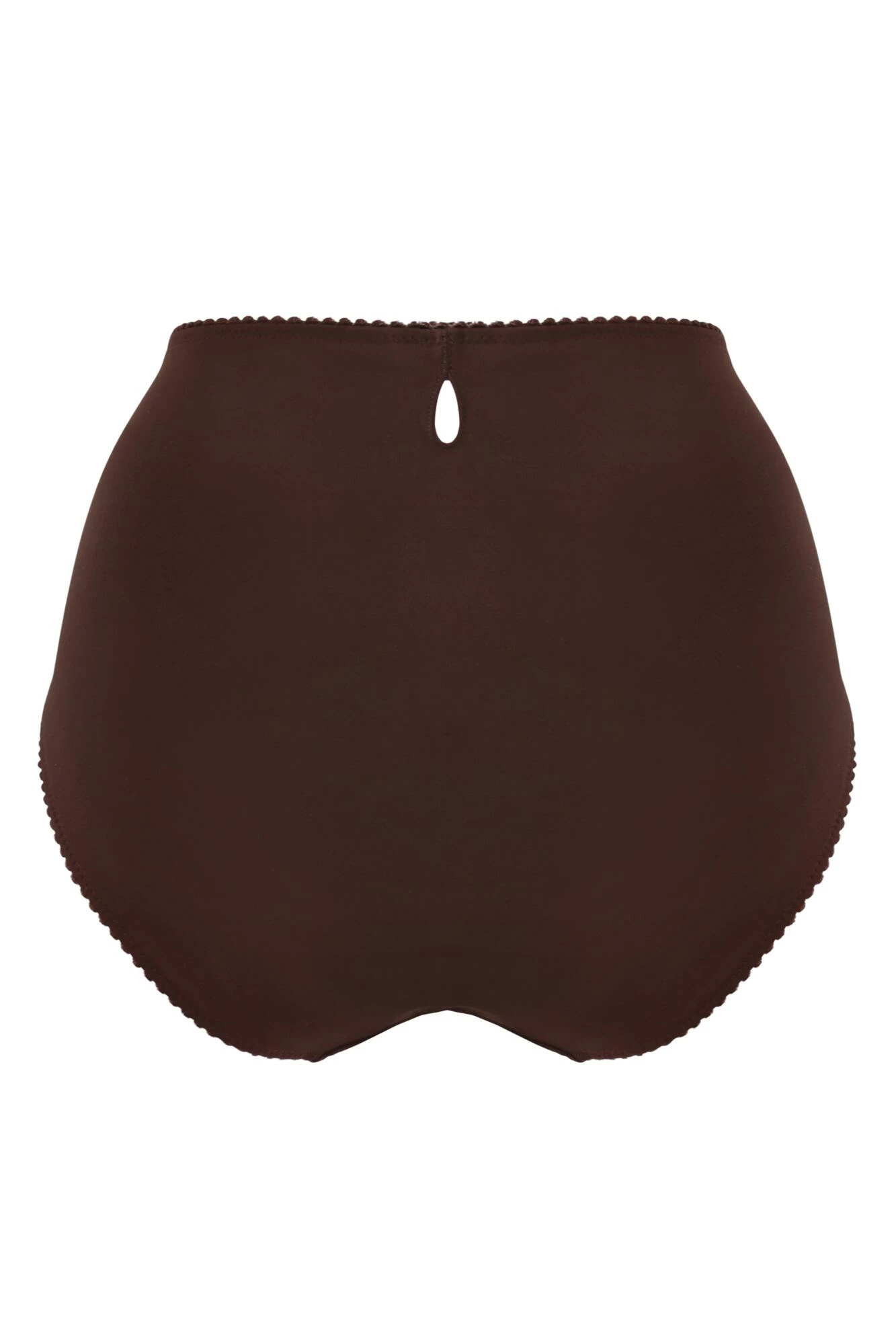 St Tropez High Waist Deep Brief - Chocolate/Red 4 St Tropez High Waist Deep Brief - Chocolate/Red - Image 4