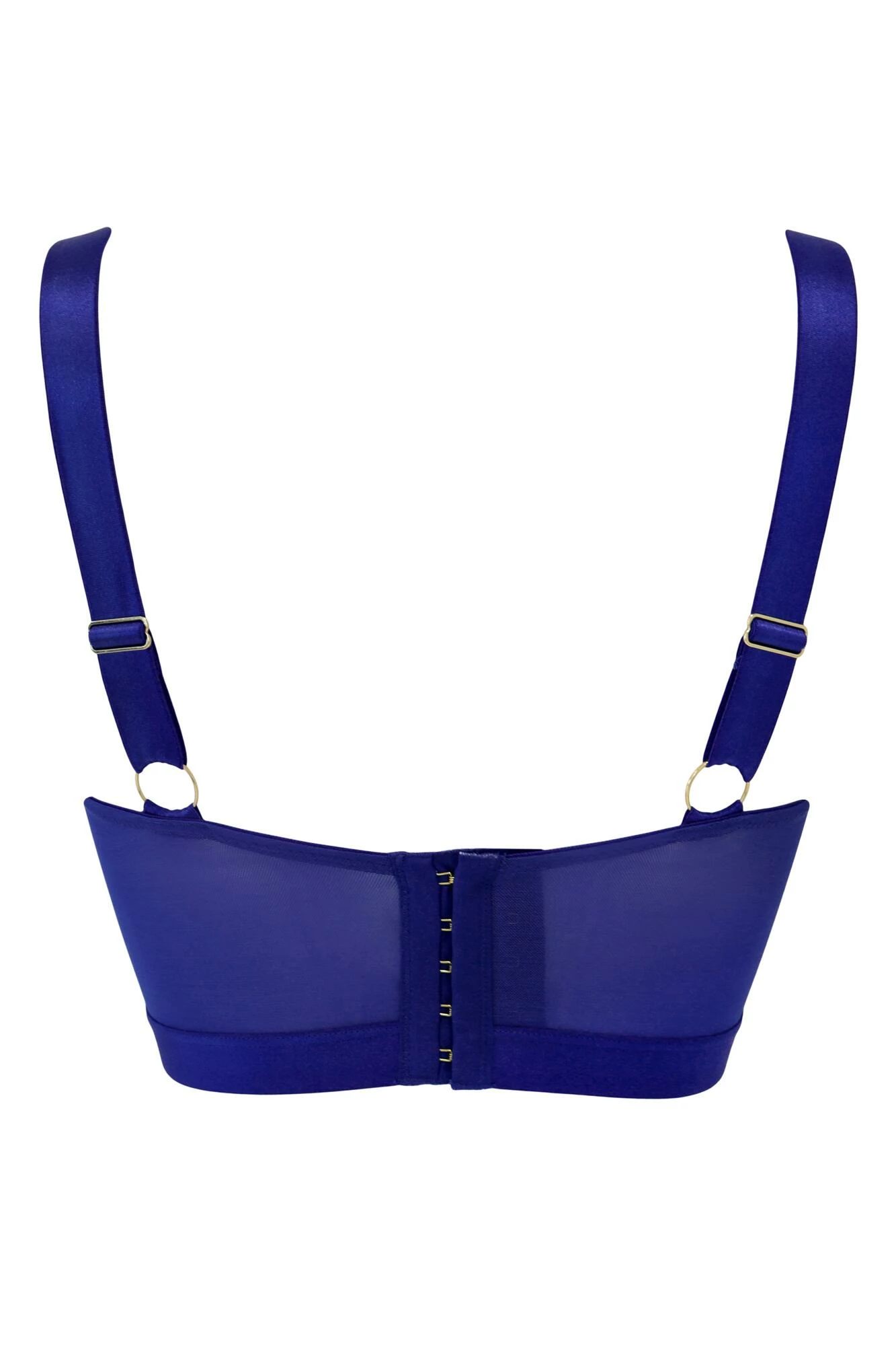 India Embroidery Underwired Bustier - Blue 8 India Embroidery Underwired Bustier - Blue - Image 8