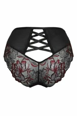 After Hours High Waist Brief - Red/Black -POUR MOI Sales 297347 20221011105600
