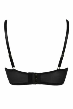 India Satin Padded Longline Bra - Black 13 India Satin Padded Longline Bra - Black -POUR MOI Sales 297615 20221011130700