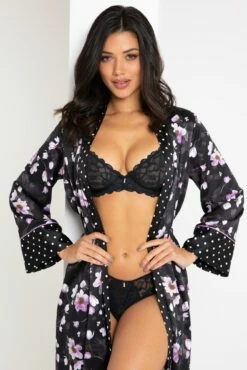 Manhattan Non Pad Plunge Bra - Black -POUR MOI Sales 297997 20221111122500