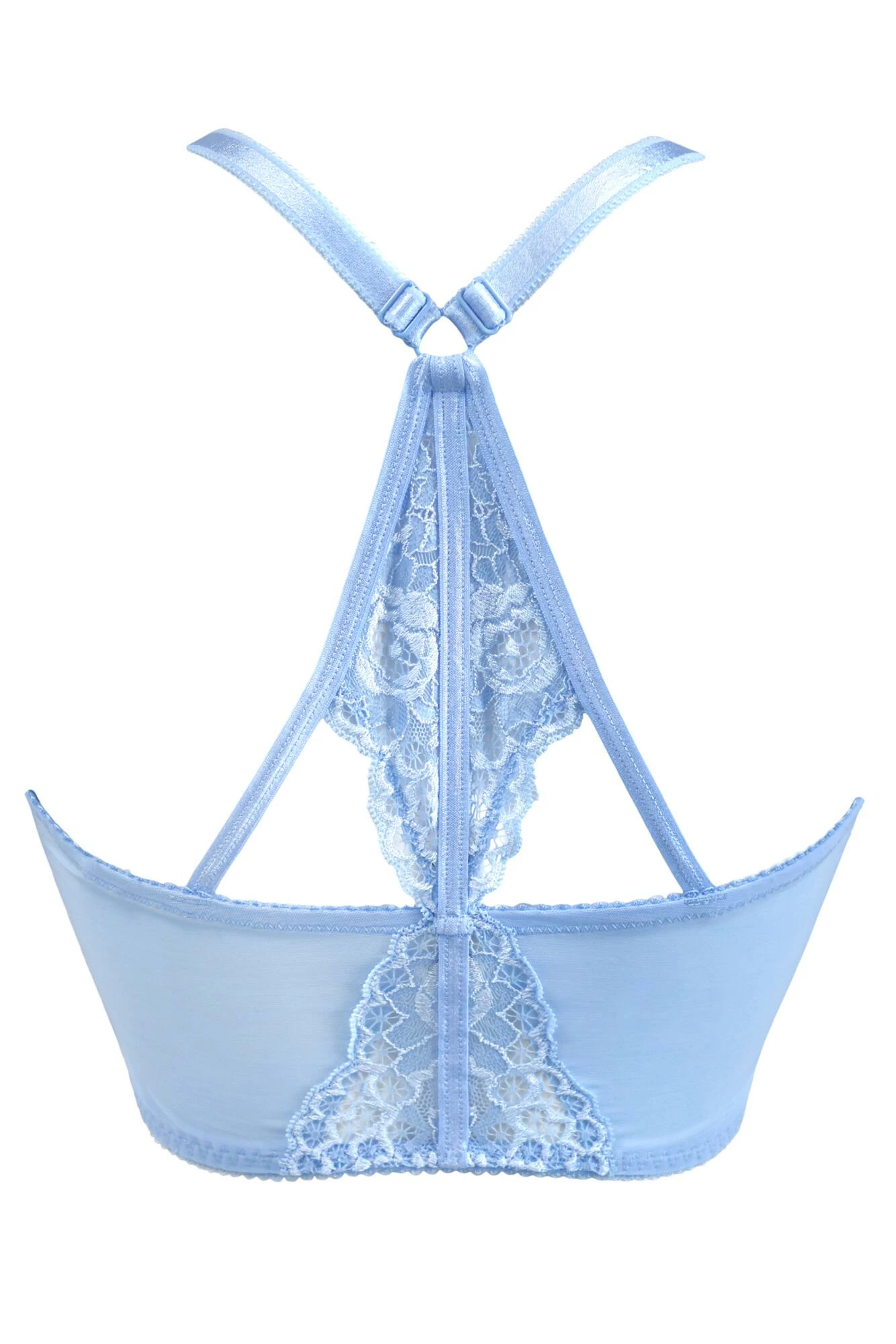 Opulence Front Fastening Set - Powder Blue/Cream 5 Opulence Front Fastening Set - Powder Blue/Cream - Image 5
