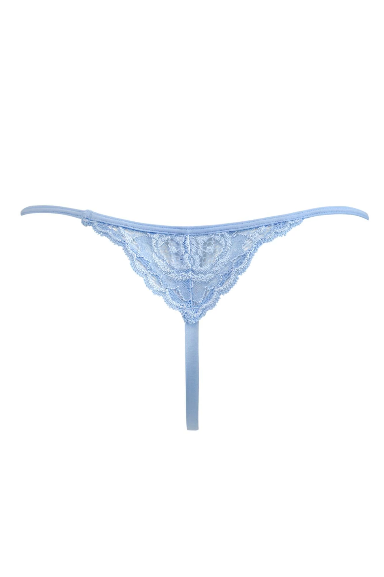 Opulence Front Fastening Set - Powder Blue/Cream 7 Opulence Front Fastening Set - Powder Blue/Cream - Image 7
