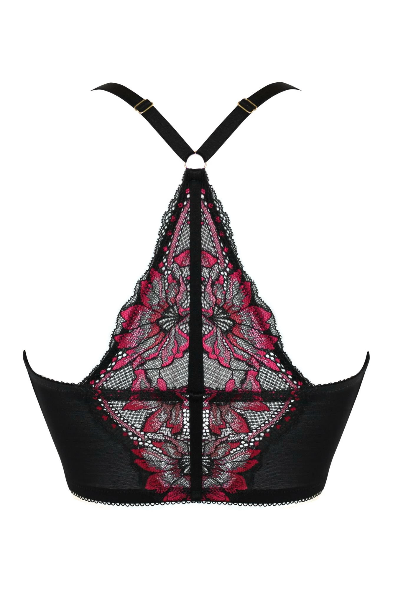 J'Adore Front Fastening Bralette - Black/Pink 9 J'Adore Front Fastening Bralette - Black/Pink - Image 9