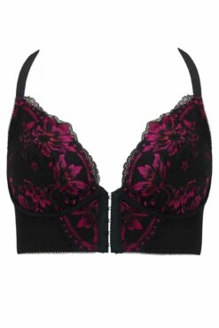J'Adore Front Fastening Bralette - Black/Pink 16 J'Adore Front Fastening Bralette - Black/Pink -POUR MOI Sales 300283 20230526165900