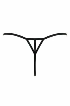 India Bold Embroidery Thong - Black -POUR MOI Sales 300404 20221109134700