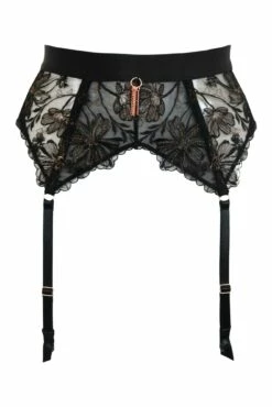 Constance Suspender - Black/Rose Gold -POUR MOI Sales 300453 20230609103400