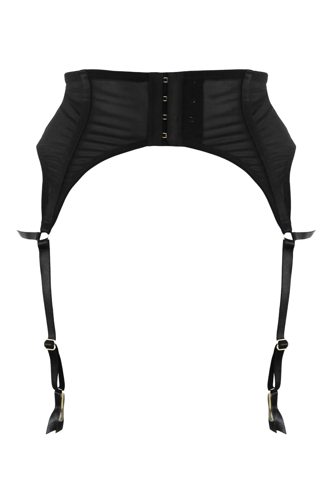 India Bold Embroidery Deep Suspender - Black 5 India Bold Embroidery Deep Suspender - Black - Image 5