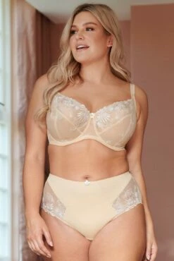 St Tropez High Waist Deep Brief - Oyster 10 St Tropez High Waist Deep Brief - Oyster -POUR MOI Sales 300703 20230615162400