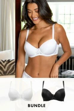 Aura T-Shirt Bra Bundle - Black And White