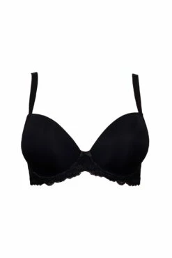 Forever Fiore Plunge Push Up Tshirt Bra Bundle - Black White And Almond -POUR MOI Sales 300856 20221118130000