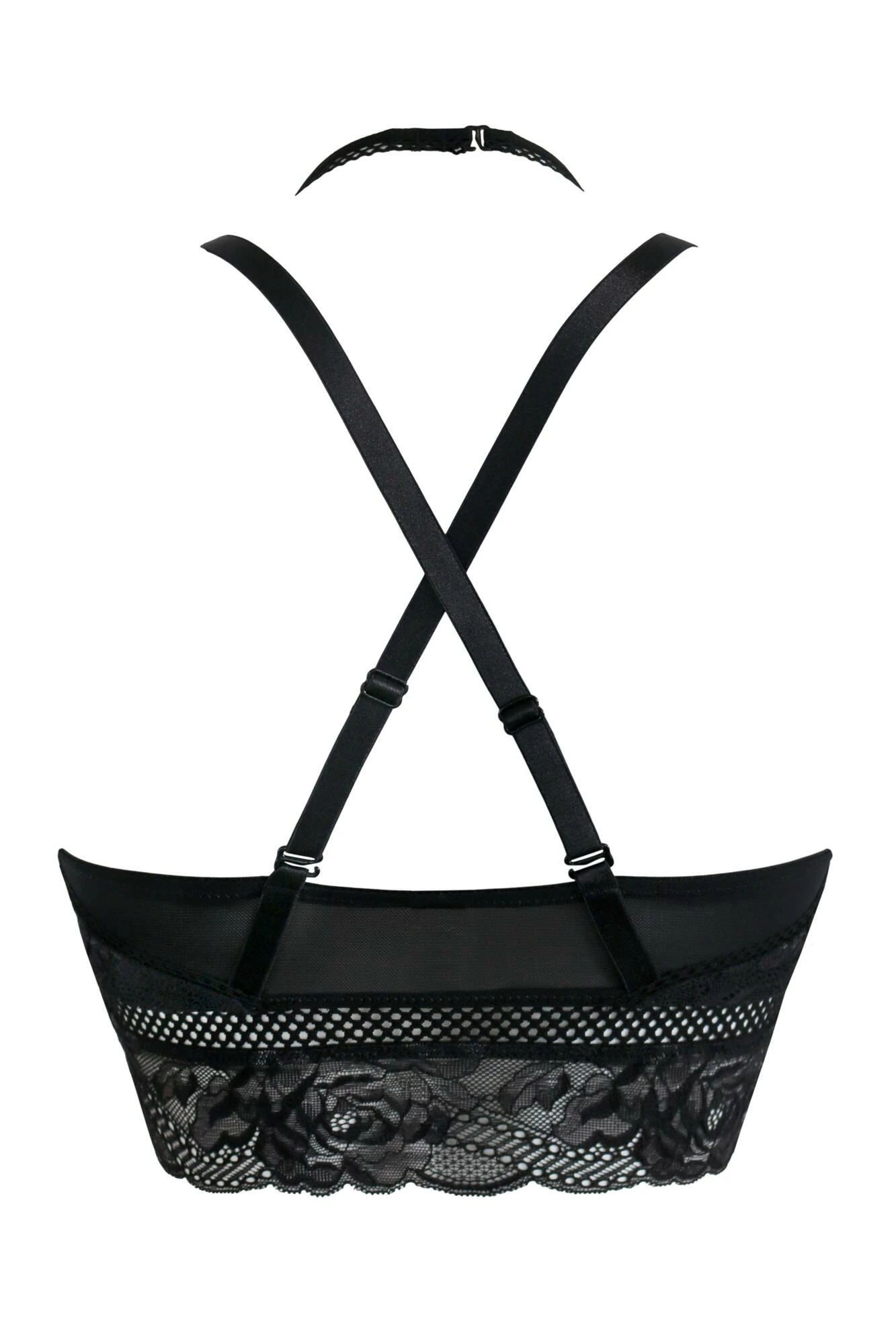 Ooo La La Front Fastening Bralette - Black/Slate 8 Ooo La La Front Fastening Bralette - Black/Slate - Image 8