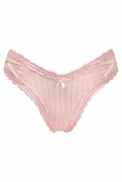Luxe Linear V Shaped Brazilian Brief - Soft Pink -POUR MOI Sales 307220 20230215132300