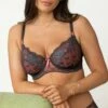 Amour Non Padded Bra - Slate/Coral