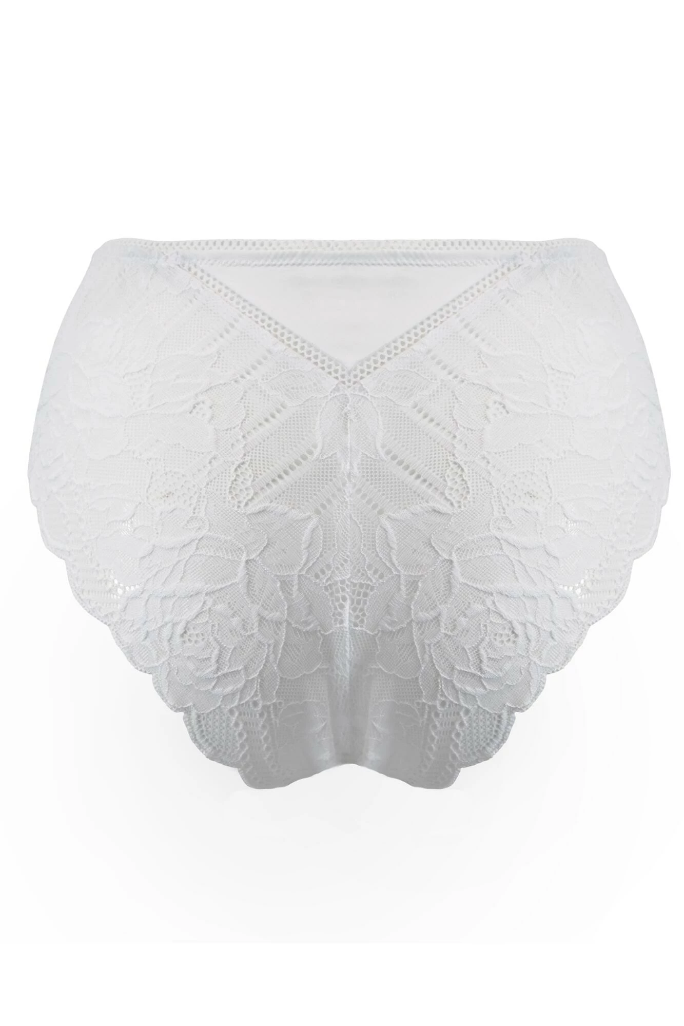 Ooo La La High-Waist Brazilian - White 6 Ooo La La High-Waist Brazilian - White - Image 6