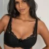 Flora Lightly Padded Underwired Bra - Black
