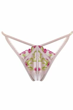 India Embroidery V-Shape Thong - Soft Pink 8 India Embroidery V-Shape Thong - Soft Pink -POUR MOI Sales 315356 20230426172300