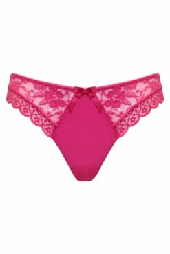Rebel Plunge Brazilian Set - Hot Pink -POUR MOI Sales 315839 20230510155100