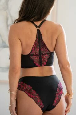 J'Adore Front Fastening Bralette - Black/Pink 11 J'Adore Front Fastening Bralette - Black/Pink -POUR MOI Sales 316734 20230526165900