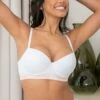 Logo Padded T-shirt Bra - White