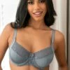 Aura Side Support Underwired Bra - Smoke