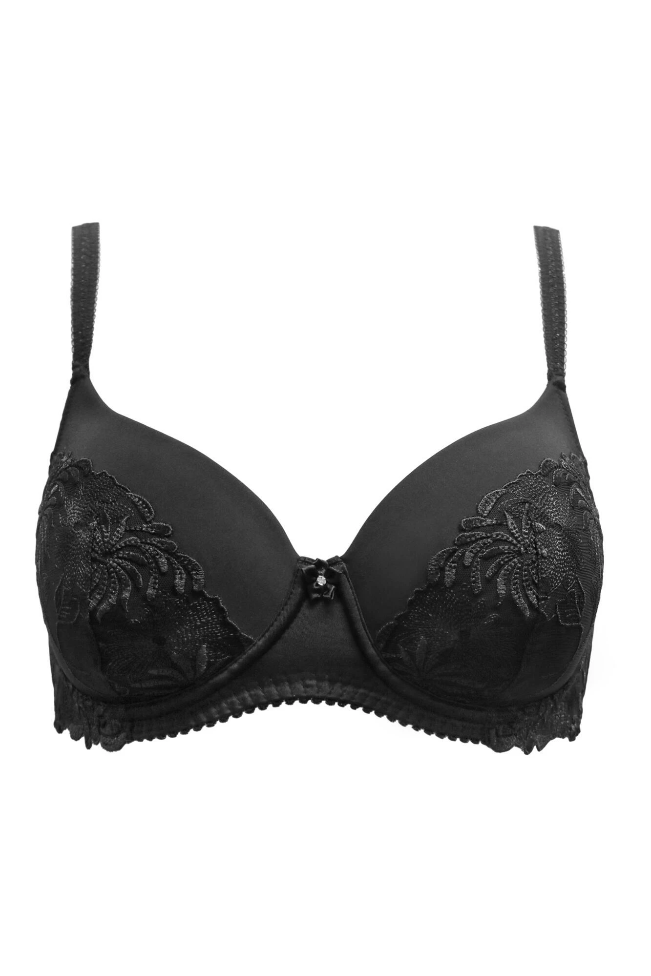 St Tropez Padded Balcony Bra - Black 4 St Tropez Padded Balcony Bra - Black - Image 4