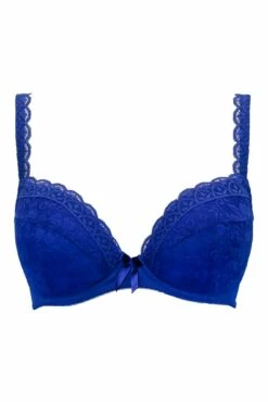 Rebel Padded Plunge Bra - Cobalt -POUR MOI Sales 319137 20230904094400