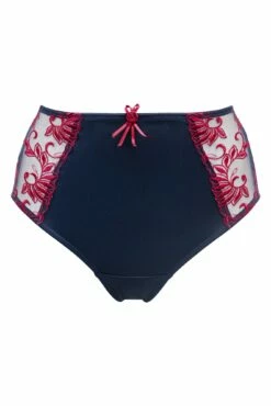 Imogen Rose Embroidered Brief - Navy/Raspberry 8 Imogen Rose Embroidered Brief - Navy/Raspberry -POUR MOI Sales 319396 20230728090500