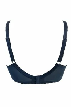 Sofia Lace Embroidered Side Support Bra - Navy/Blush -POUR MOI Sales 320729 20230822145700