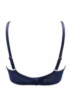 Amour Non Padded Bra - Navy/Lavender -POUR MOI Sales 320882 20230822164900
